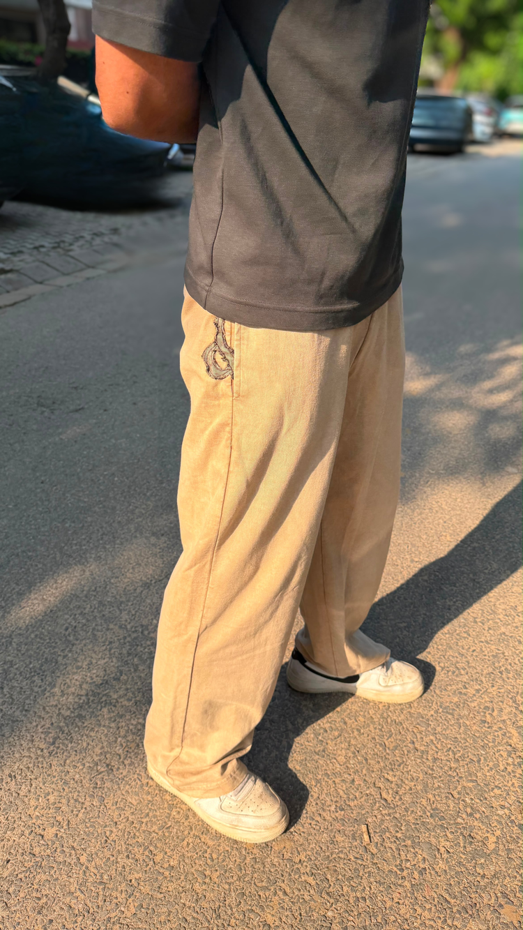 166 Light Terry Joggers Sand