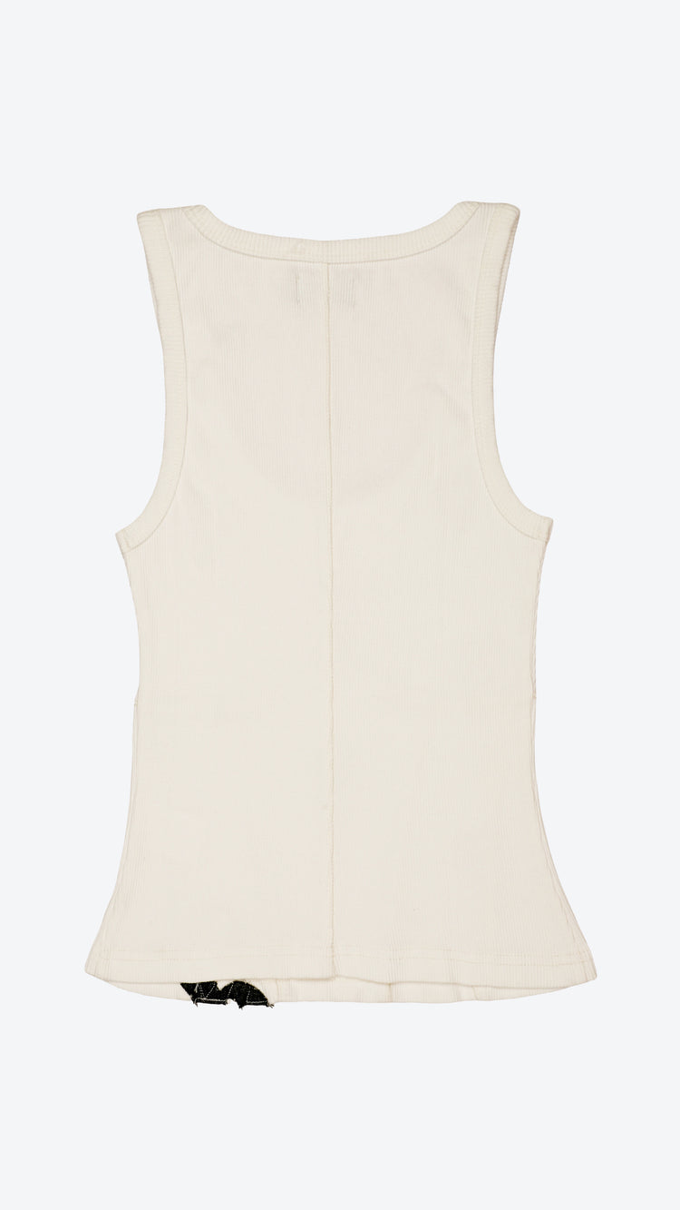 040 LVR GRL Corset Tank Off-White
