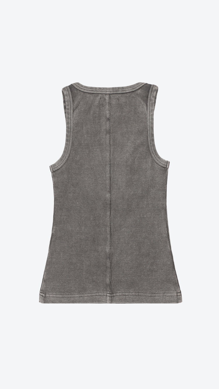 Gray tank top on a white background