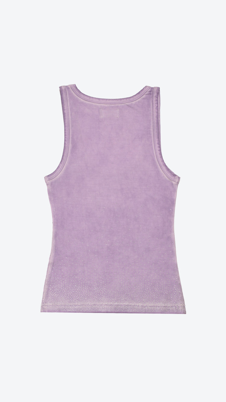 Purple tank top on a light background