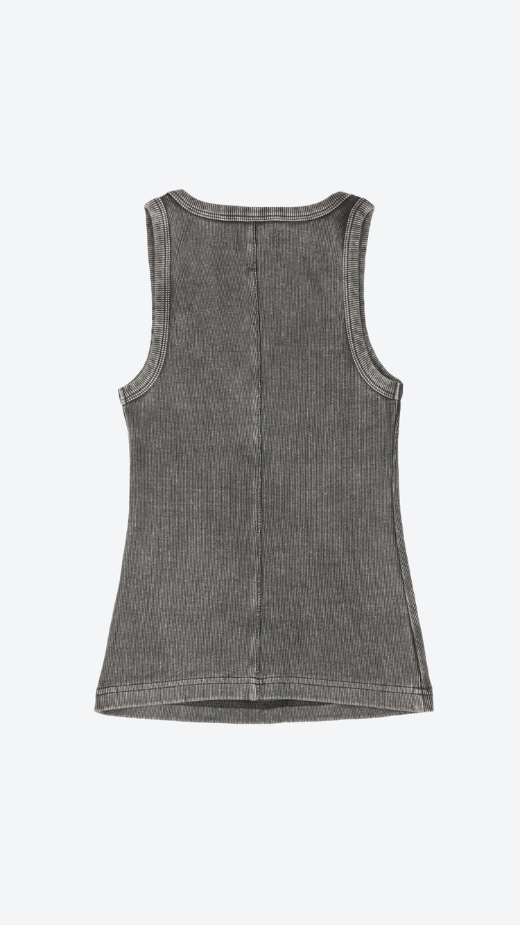 Gray tank top on a white background