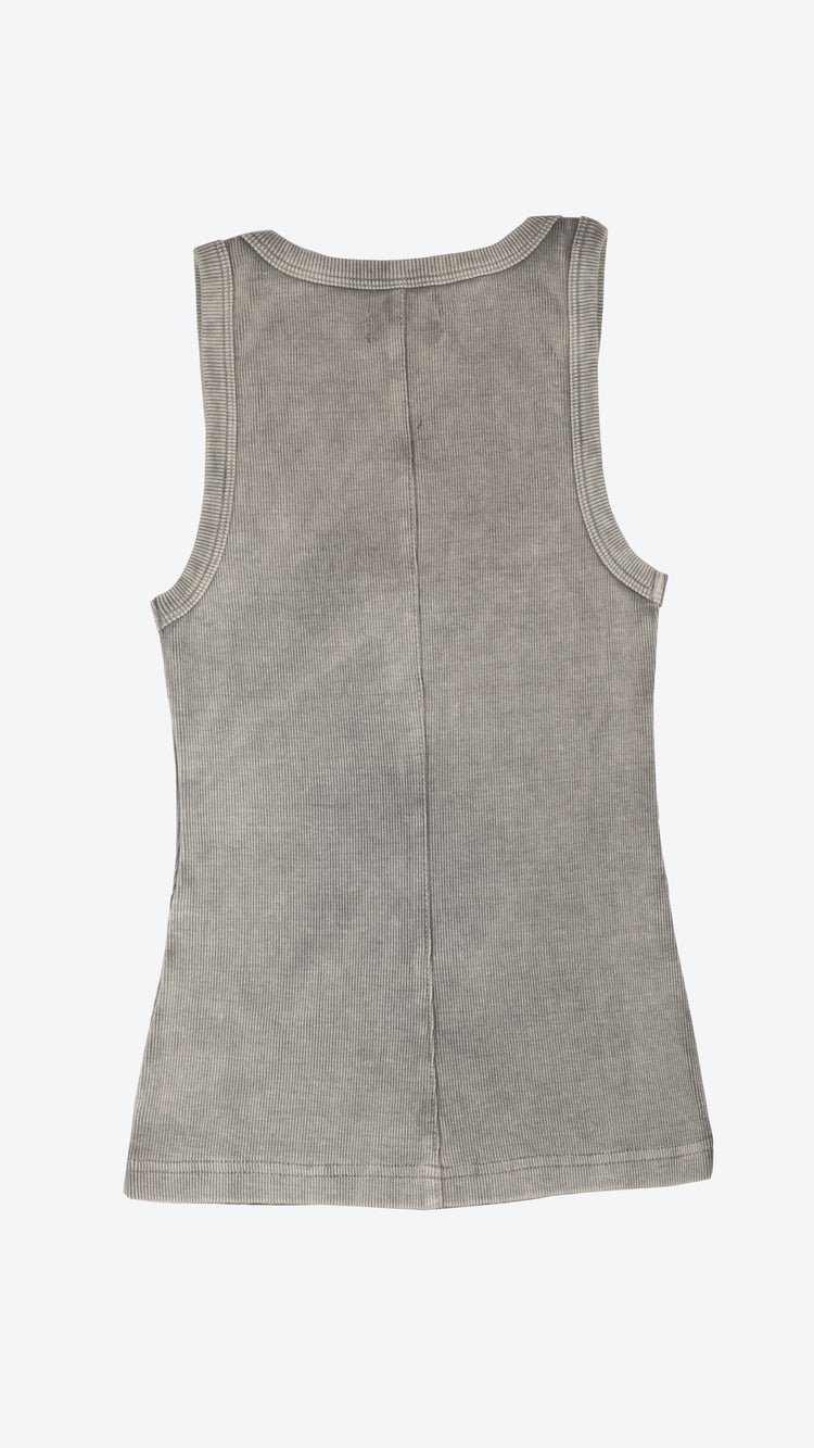 Gray tank top on a white background
