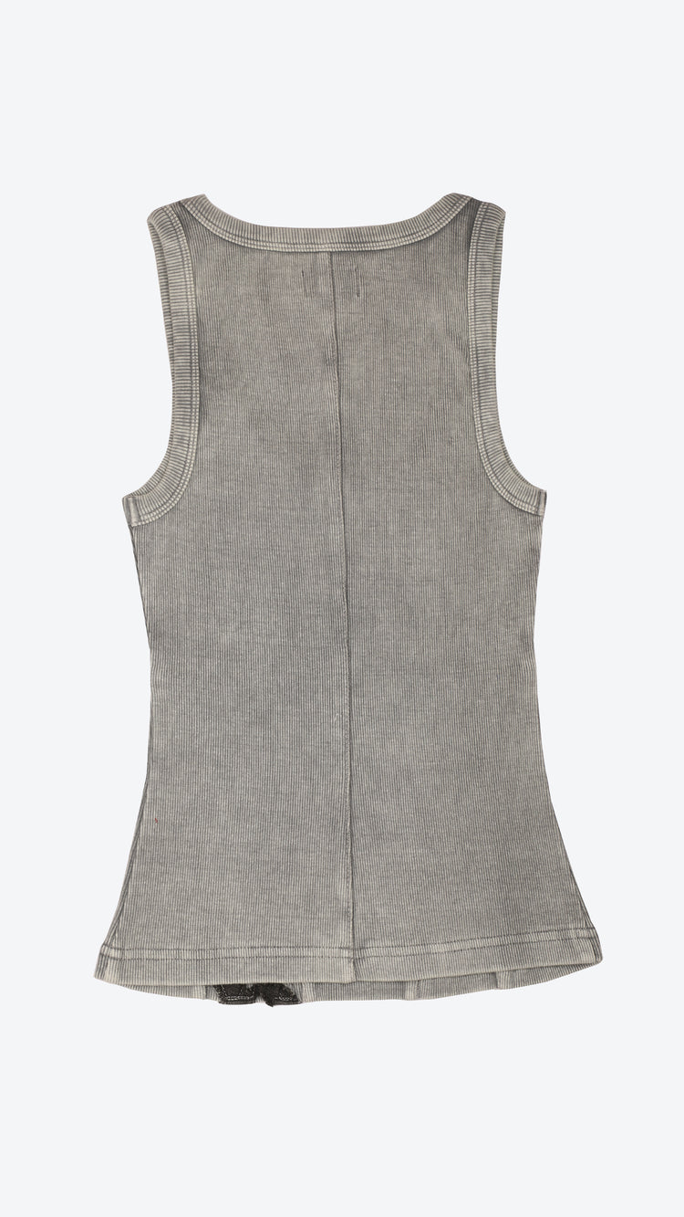 Gray tank top on a white background