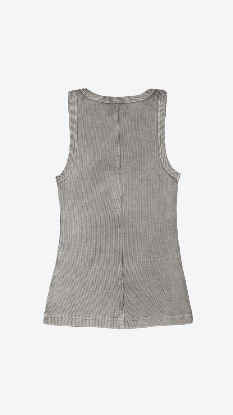 Light grey tank top against a white background
