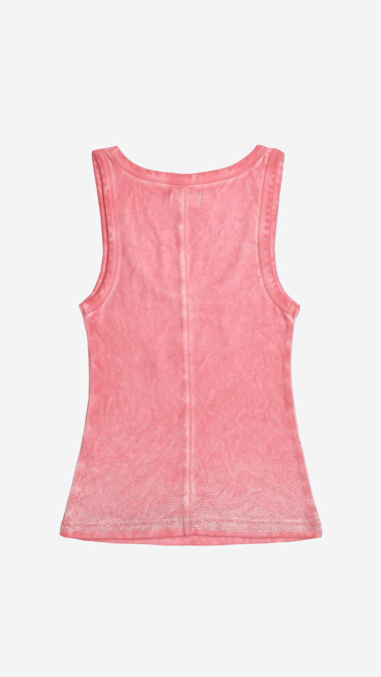 Pink tank top on a white background