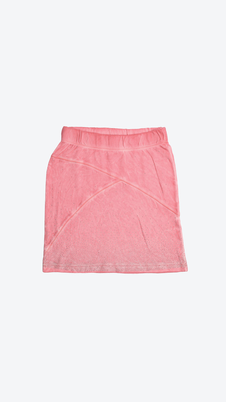 Pink skirt on a light gray background