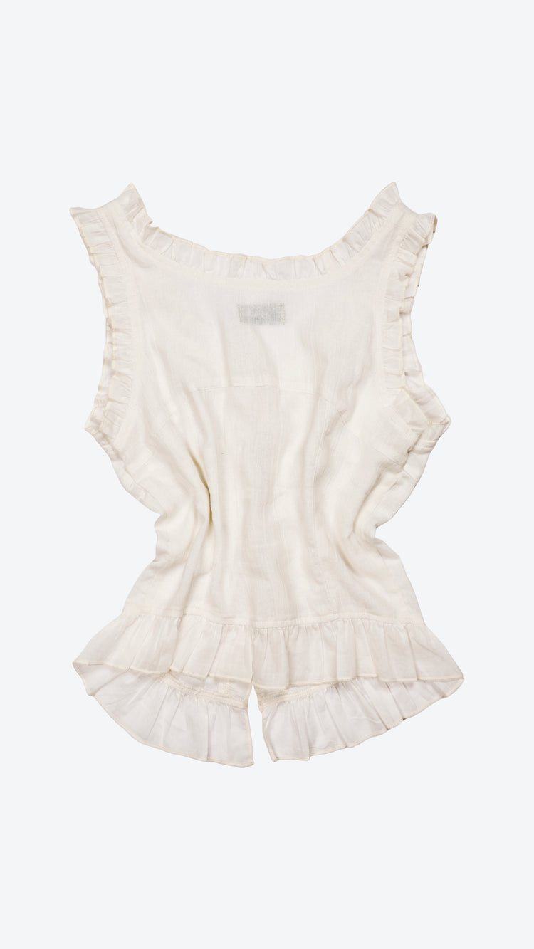 059 Ruffle-Tie Top