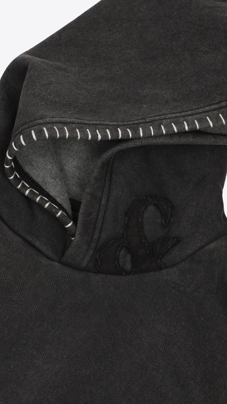 160 Patch Hoodie Noir