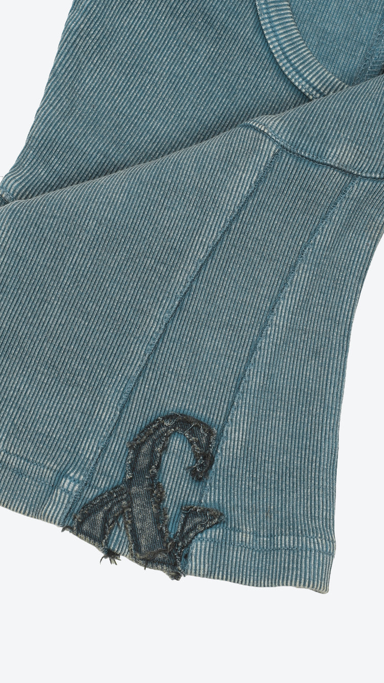040 Corset Tank Deep Teal