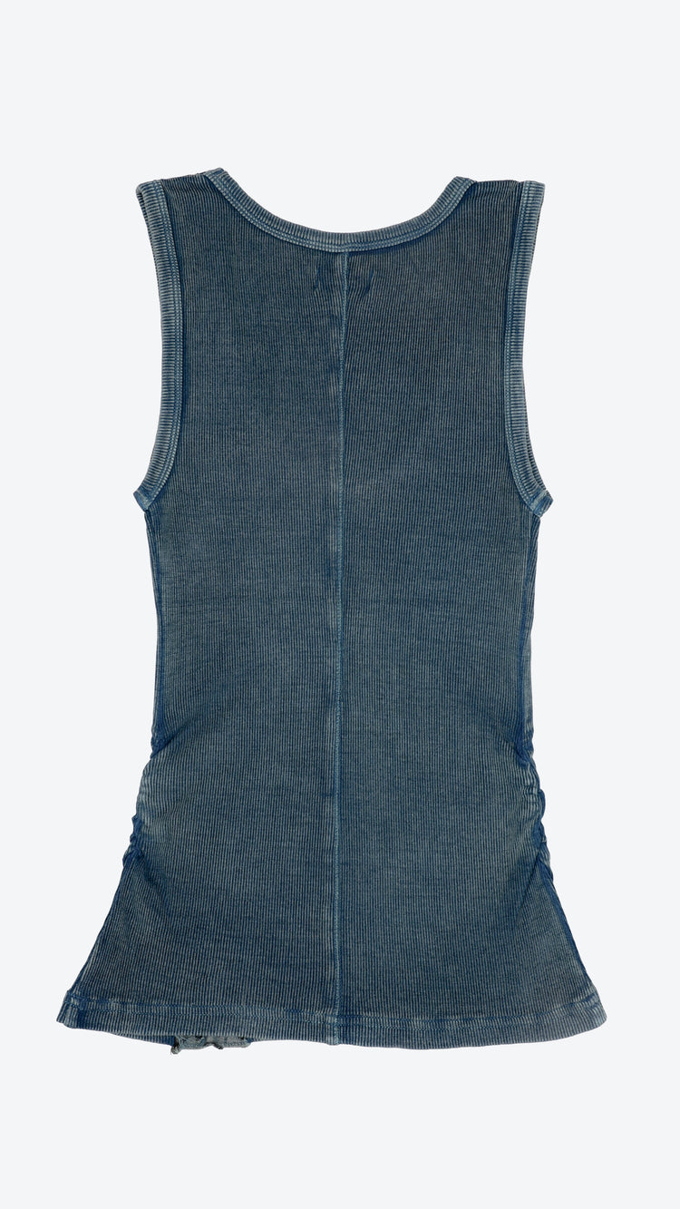164 Ruched Tank Deep Teal