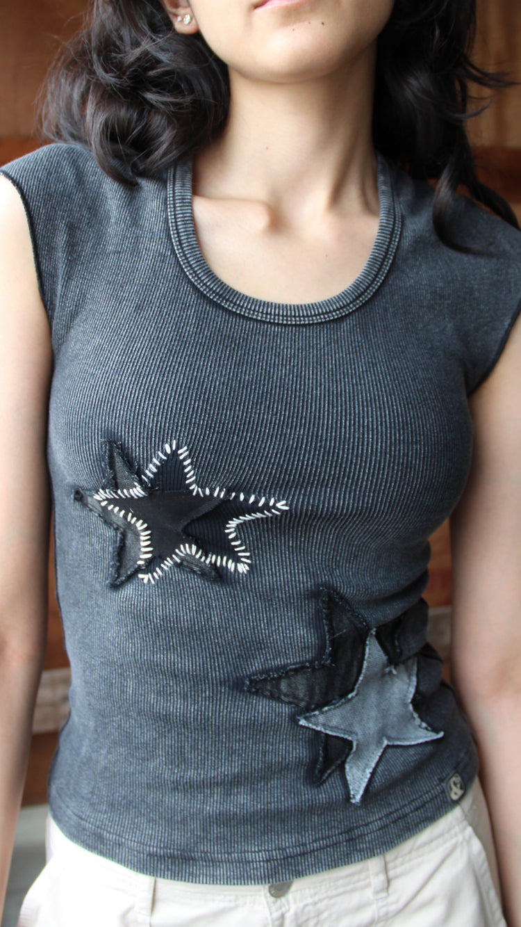 008 Studio High Patch Tank Noir