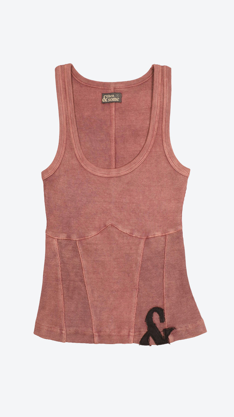 040 Corset Tank Faded Rose