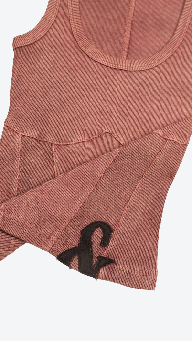 040 Corset Tank Faded Rose