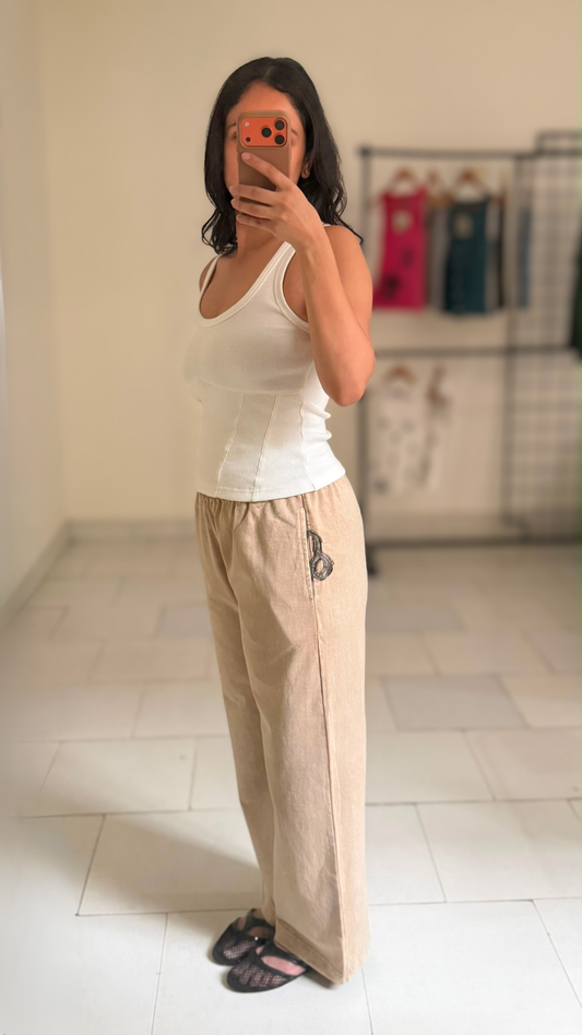 166 Light Terry Joggers Sand
