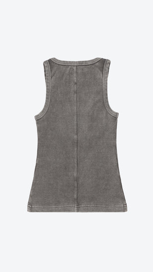 Gray tank top on a white background