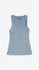 Light blue tank top with star embellishments on a white background