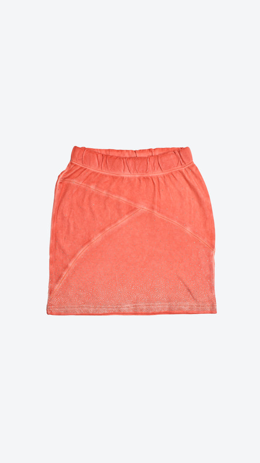 Shell Pink skirt on a white background