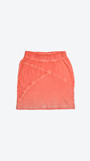 Shell Pink skirt on a white background