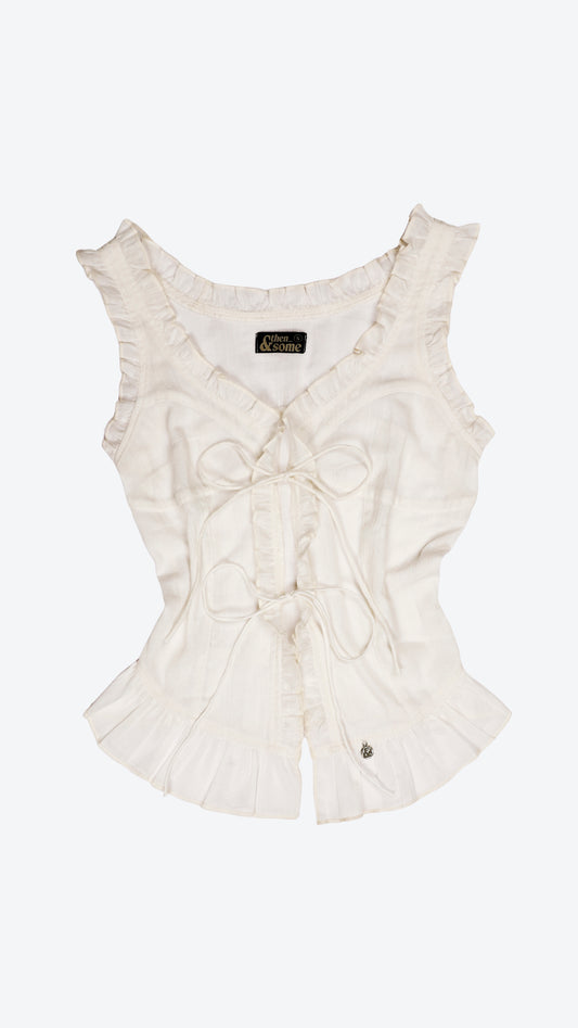059 Ruffle-Tie Top