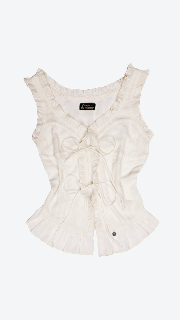 059 Ruffle-Tie Top