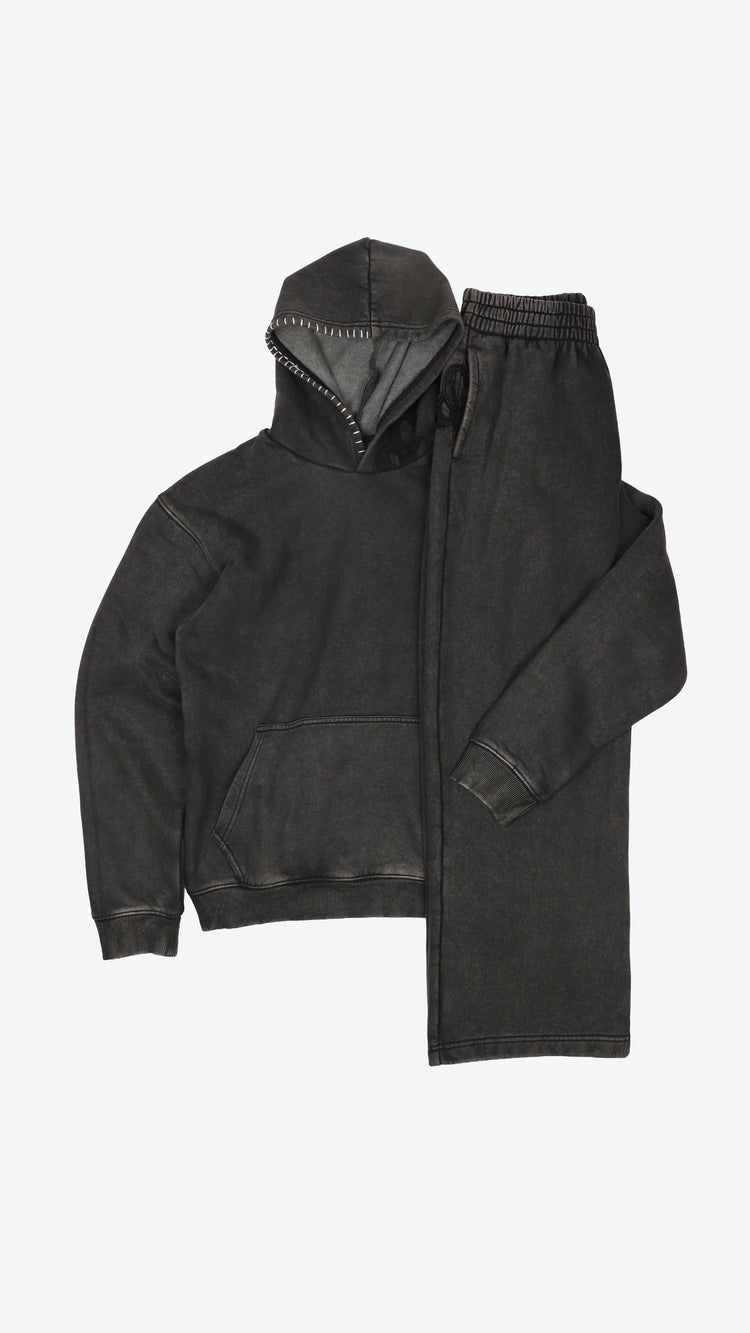 160 Patch Hoodie Noir
