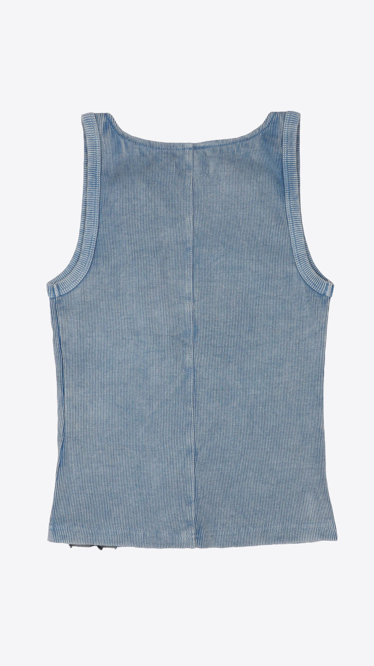 169 Closure Tank Denim Blue