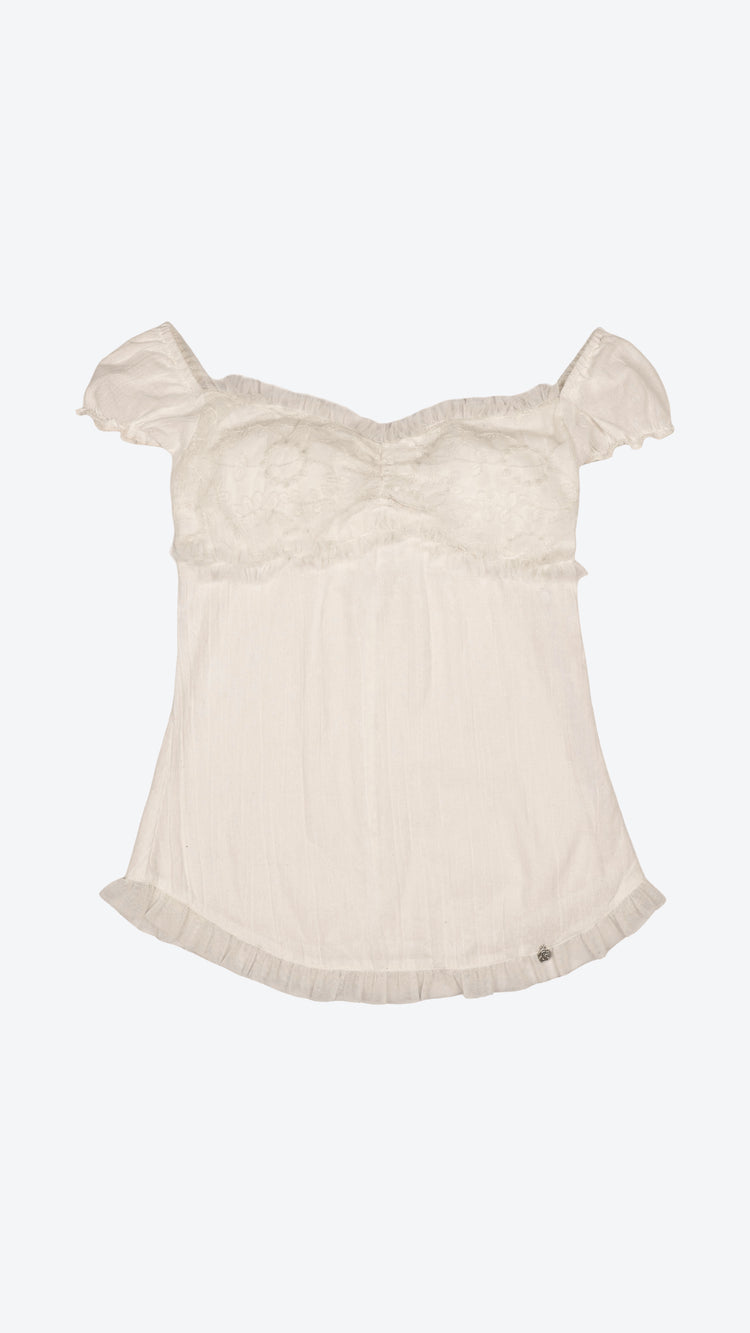 174 Bardot Schiffli Blouse