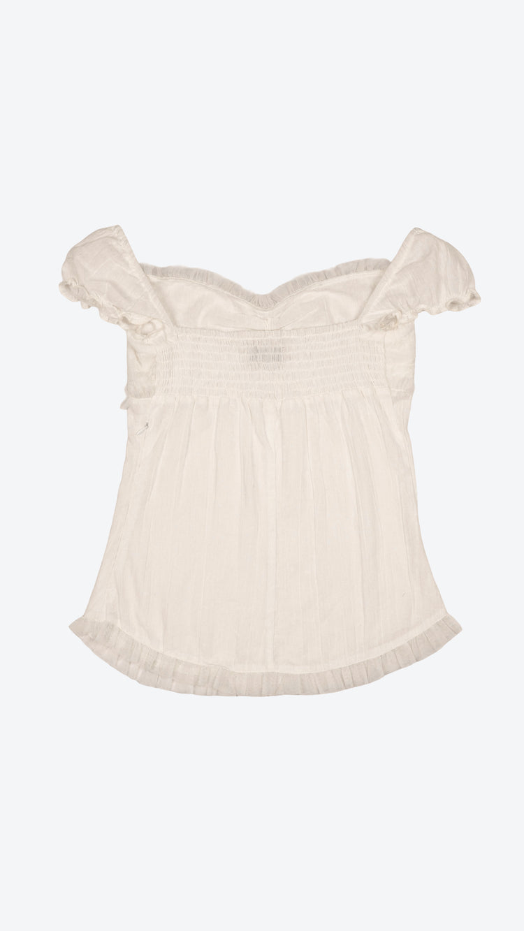 174 Bardot Schiffli Blouse