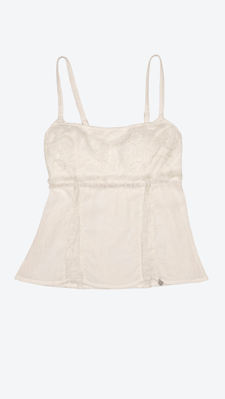 175 Frill Schiffli Cami