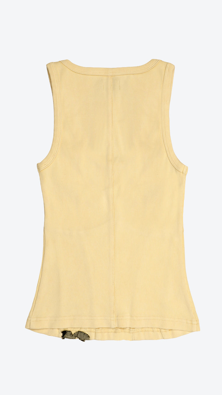 040 Corset Tank Butter Yellow